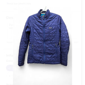 Patagonia Nano Puff Full Zip Primaloft Jacket Women’s XS Navy